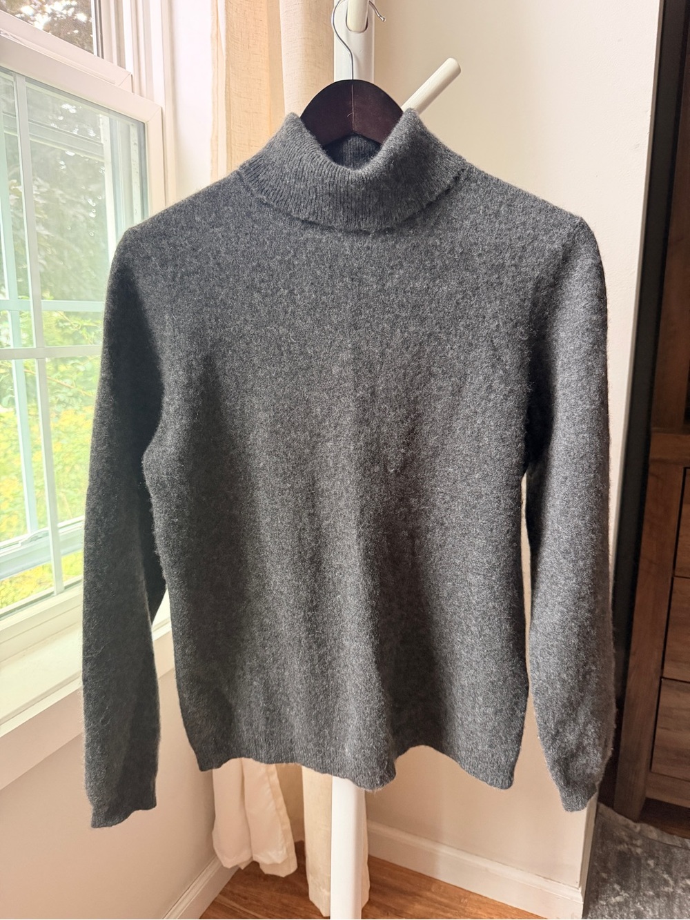 Charter Club Heather Charcoal Turtleneck Sweater